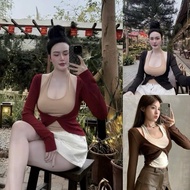 Beautiful round neck camisole shirt with Jacket LOKAA HY553