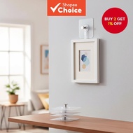 Set of 10 Self-adhesive Wall Hooks and Screws, No-trace Hanging Nails for Home Décor and Picture Fra