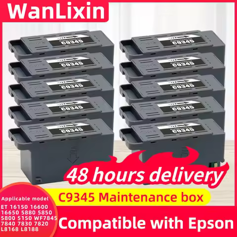 3 5pcs 10pcs C9345 Ink Maintenance Box for EPSON L8050 L8160 L8180 L15158 L15168 L15180 L18050 ET 85