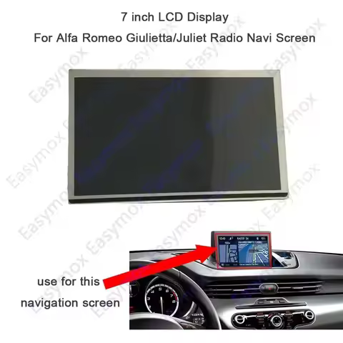 TX18D30VM2FAA/B LCD Display 7" for 2010-2014 Alfa Romeo Giulietta Juliet Radio Navigation Screen Rep