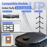 Replacement Parts For Anker Eufy E25/E28/E20 Robot Vacuum, Roller Brush, Roller Wheel, Side Brushes,
