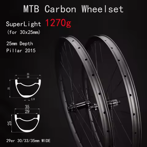 Goldix 310 Carbon Wheelset 29er MTB Carbon Wheels 28H UD Matte Mountain Bike Wheels Pillar 1423 TB20