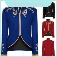 Men Dapper Palace Prince Gold Embroidery Blazer Slim Fit Jacket For Activities Theme
