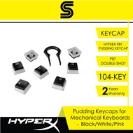 HyperX 104 key PBT Pudding Keycap - Black/White/Pink