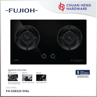 Fujioh FH-GS 6520 2 Burners Gas Hob (Glass/Stainless Steel)