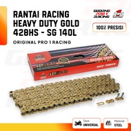 Heavy Duty Chain 428HS-SG 140L Gold Original PRO 1 Racing