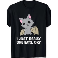 [ Bat Lover Fun T-Shirts] I Just Really Like Bats, Okay, Fun Bat Lover T-Shirts 9RBG