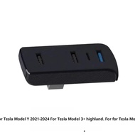 กล่องถุงมือ Docking Station สําหรับ Tesla รุ่น 3 Y 3 + Y Juniper USB Hub พอร์ตรถ 4-in-1 USB Extender