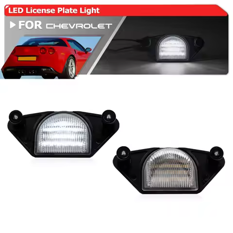 LED License Plate Lights For 1984-2013 Chevrolet Corvette C4 C5 C6 Chevy/GMC C/K 1500 2500 S10 S15 P