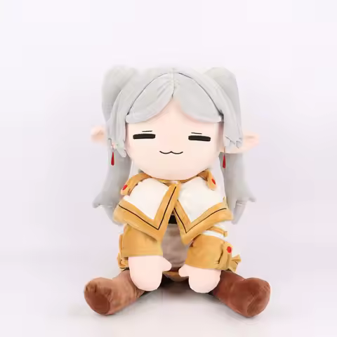 75cm At The Funeral Elf Frieren Frieren Plush Cotton Stuffed Kawaii Figures Anime Peripheral Desktop
