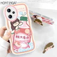 (ผู้ถือฟรี) hontinga เคสใสสำหรับ Realme 9 Pro + 5G 9 Pro Plus 9i Realme 8 5G Realme 2 Pro เคสใสใสซิลิโคนนิ่มรูปเด็กผู้หญิงน่ารักเคสยางกันกระแทกเต็มตัวเคสโทรศัพท์เคสนิ่มสำหรับเด็กผู้หญิง