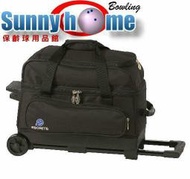 Sunny Home 保齡球用品館 - 進口美國原廠Ebonite拉桿式雙球袋《全黑》最新款式保齡球袋