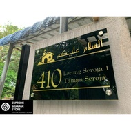 No Rumah Eksklusif/No Rumah/No Rumah Hipster/No Rumah Budget/House Number/House Plate Number/SS-03
