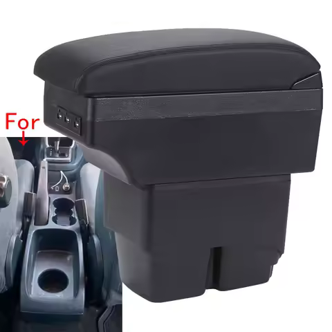 For Ford Fiesta Armrest box For Ford Fiesta MK7 Car Armrest 2009-2017 Storage box Interior details A