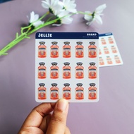 Bread Hobonichi Planner Stickers - Gardenia Inspired Mini Icons - Malaysian Bread - Jellie's Kitchen