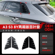 Applicable2021+Audi A3 S3 8Y Hatchback Hatchback Triangle Blinds Car Sticker Modification