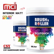 MCI Paint BRUSH &amp; ROLLER Ecotouch 18Liter / Emulsion Paint / Cat Dinding Dalam rumah