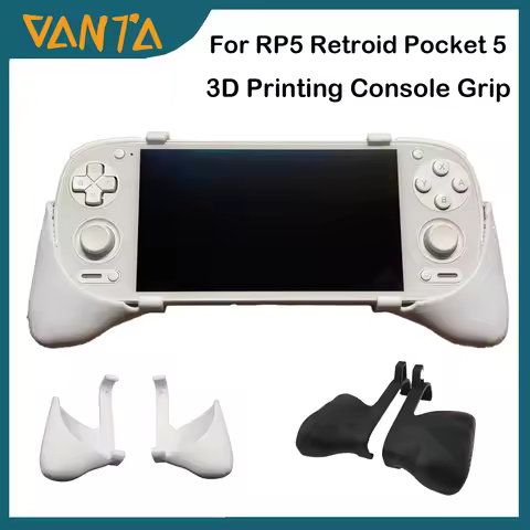 Ergonomic 3D Printed Grip Handle For RP5 Retroid Pocket 5 Controller Accessories Portable Custom Des