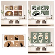 Cartoon Stretch TV Cover Hanging Desktop Universal TV Cover Computer Dust Cover 32 Inches, 40 Inches