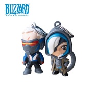 新品 守望先锋 安娜 士兵76 钥匙扣挂挂饰摆PvcQ版小人游戏周边8.4 New product Overwatch Ana Soldier 76 keychain pendant PVC Q-ve