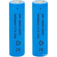 2 Pack 3.7 Volt 18650 Rechargeable Battery 3400mAh 18650 Li-ion Battery for Flashlights, Headlamps, 