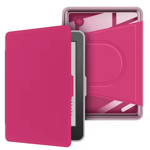 Magnetic Design 6 inch e-Reader Case Auto Wake/Sleep Detachable Stand Cover 360 Rotation Adjustable 