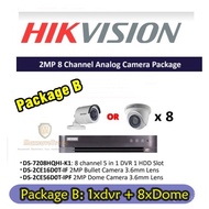 HIKVISION 2MP 8CHANNEL Analog Camera Package