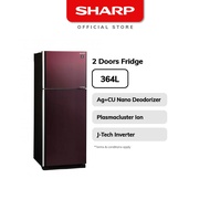 SHARP 2 Doors 364L Inverter refrigerator SJ-PG35P-BK Black