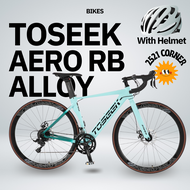 Toseek R-TYPE Aero Roadbike 700c Alloy Bike RB 2x9 Aluminum Aero Road Bike Outdoor Road Cycling Disc