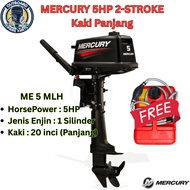 ENJIN BOT MERCURY 5HP 2-STROKE KAKI PANJANG (20inci) ME 5 MLH