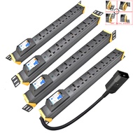 PDU Power strip Distribution 2-21 ways Universal Socket Desktop wall portable installation C14 plu