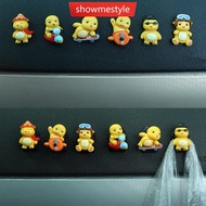 SMS 6Pcs Cute Cartoon Spring Shaking Head Car Dashboard Doll Ornament Decoration Auto Interior Acces