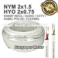 KABEL NYM 2X1.5 &amp; HYO 2X0.75 Kabel Listrik CCTV Audio Video