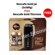 Nescafe Gold Jar (2x200g) Free Nescafe Gold Thermos