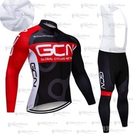 Spring and Autumn GCN Black Cycling Long Sleeve Suit 20D Bike Pants Wear Ropa Ciclismo Men Cycling J
