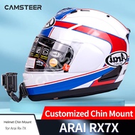 【Worth-Buy】 Camsteer Customized Aluminium Arai Rx7x Helmet Chin Mount For Gopromax Hero11 10 9 X3 X2 Camera Accessories