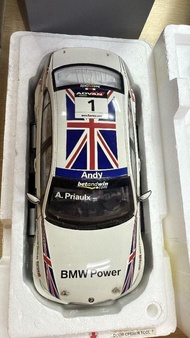 (N)開封品 缺尾翼 Kyosho 1/18 BMW Issue 320si WTCC 2006 Team Great Britain Andy Priaulx Champion 寶馬 賽車 模型車