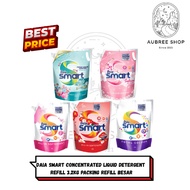 Daia Smart Concentrated Liquid Detergent Refill 3.2kg packing refill besar