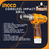 INGCO CORDLESS IMPACT DRILL CIDLI12202 | CORDLESS TOOLS | MERVILLE