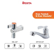 Dcota Kran Air Tembok / Taman DSL 1/2+Kran Wastafel DFT 03