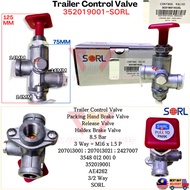 352019001-SORL Injap Kawalan Treler Trailer Control Valve  Packing Hand Brake Valve  Release Valve  