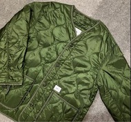WTAPS WLJ NYLON RIPSTOP QUILTED MILITARY M-65 LINER COAT JACKET WTVUA CLASSIC LOGO PATCH QUILT ARMY 