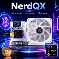 Bitcoin Miner NerdQaxe 8T 140W Power Consumption Bitcoin Solo Home Miner With PSU Home Use Miner BM1