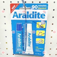 ARALDITE STANDARD EPOXY GLUE 90 MINUTES MINUTES ADHESIVE BLUEbiru