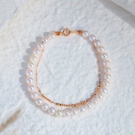 Akoya 簡約連鏈 18K金 手鍊