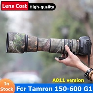 สำหรับ Tamron SP 150-600มม. เลนส์ A011 G1กันน้ำเสื้อกันหนาวลายทหารปลอกที่บังฝนผ้าไนลอน150-600 F5-6.3