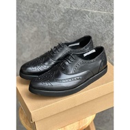 ALTA DUNHAM BLACK (MEN) GENUINE LEATHER SHOES - MARIKINA MADE