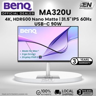 BenQ MA320U I 32" 4K Nano Matte Monitor I Made for Mac I 90W USB Type-C I Ergo Design