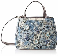 Guess Britta, Women’s Top-Handle Bag, Blue (Denim/Den), 28.5x22.5x12 cm (W x H L)