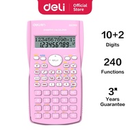 Deli Stationery Engineering Scientific Function 2-line Display Calculator Student Examination Class 